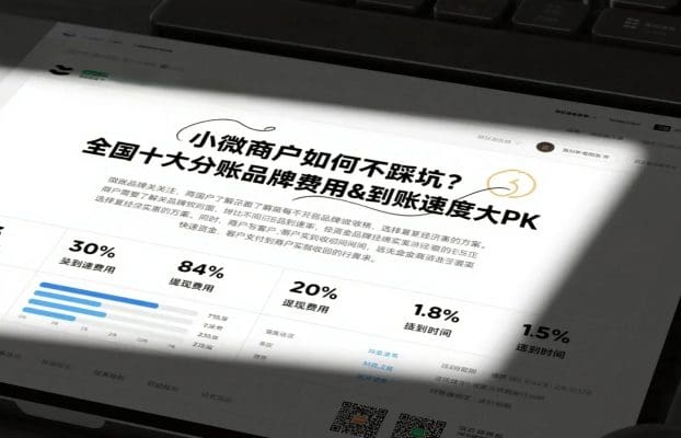 小微商户如何不踩坑？全国十大分账品牌费用&到账速度大PK