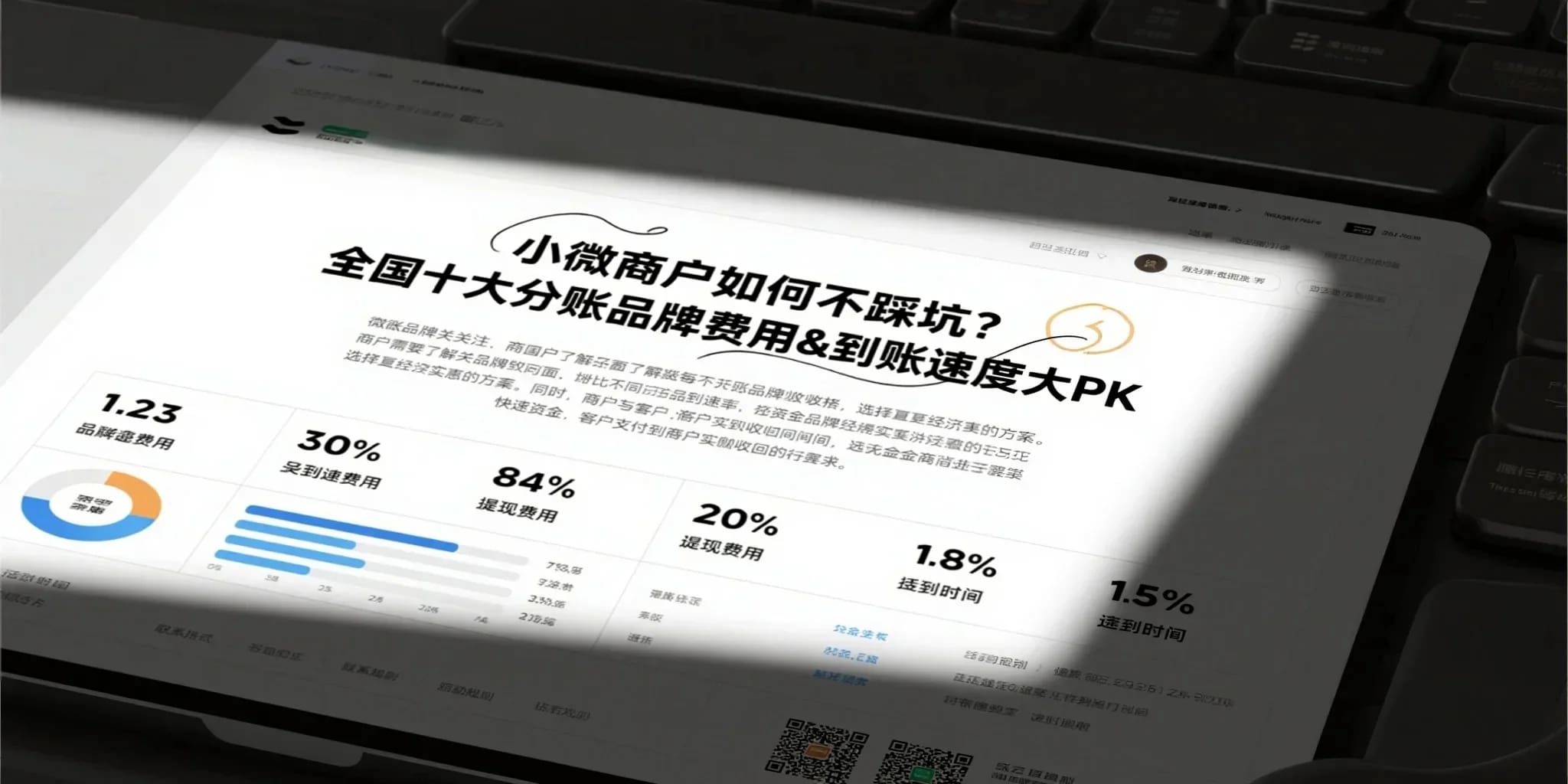 小微商户如何不踩坑？全国十大分账品牌费用&到账速度大PK