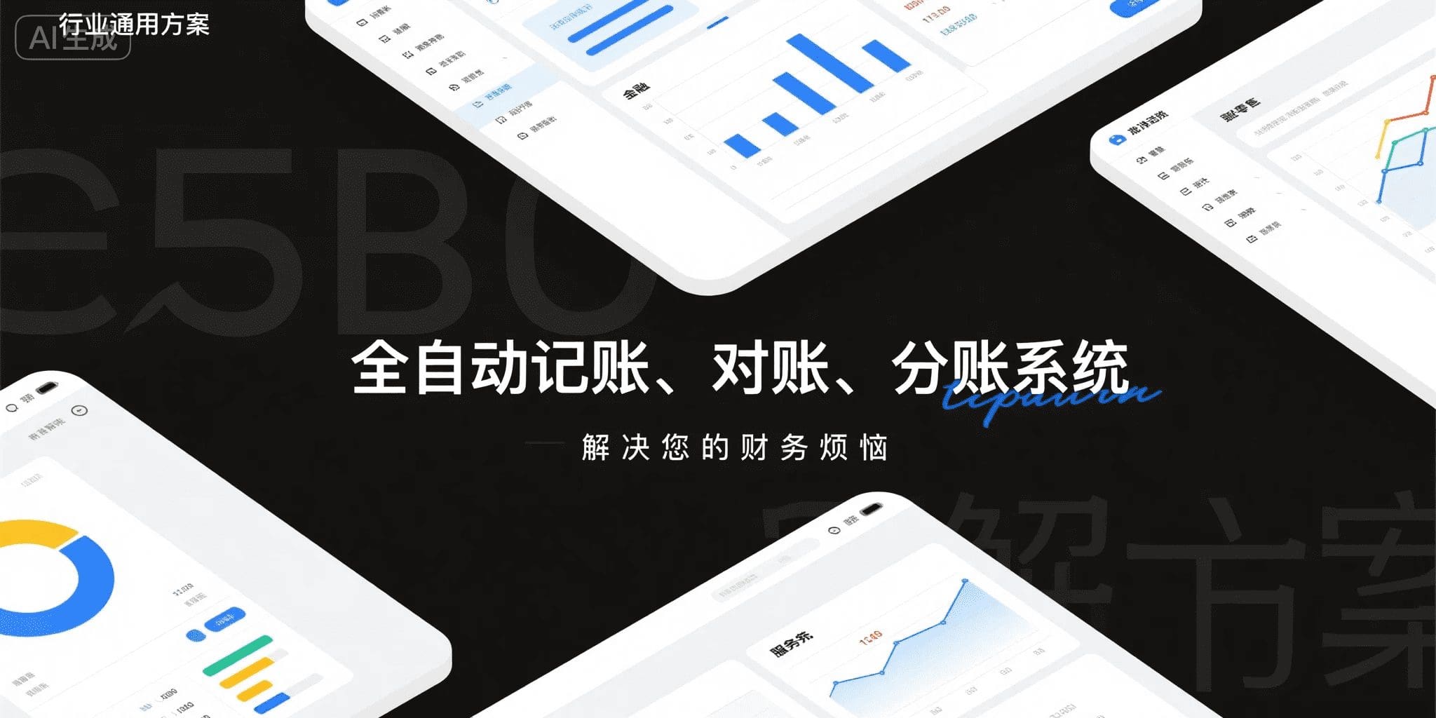 全自动记账、对账、分账系统：4大行业通用解决方案