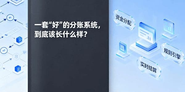 一套“好”的分账系统，到底该长什么样？