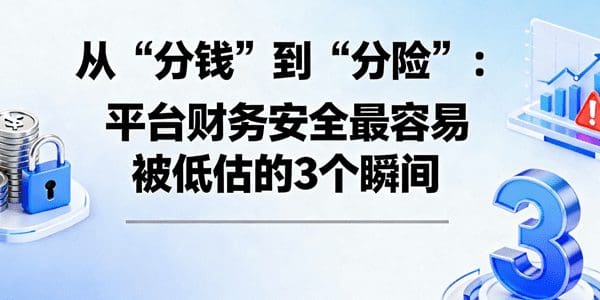 从“分钱”到“分险”：平台财务安全最容易被低估的 3 个瞬间