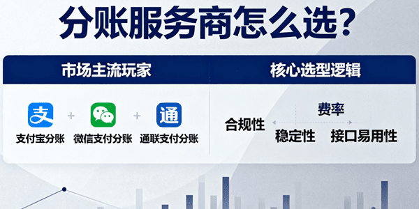 分账服务商怎么选？深度解析市场主流玩家与核心选型逻辑
