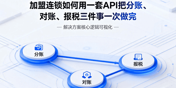 加盟连锁如何用一套 API 把分账、对账、报税三件事一次做完