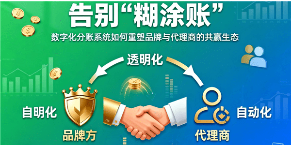 告别“糊涂账”：数字化分账系统如何重塑品牌与代理商的共赢生态