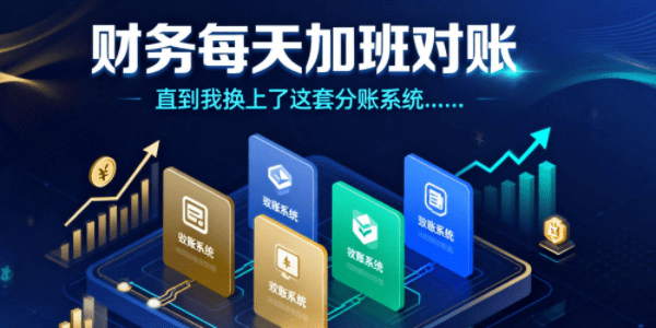 财务每天加班对账，直到我换上了这套分账系统……