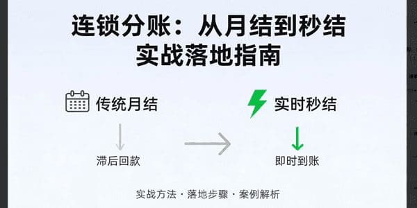 连锁分账从月结到秒结的实战落地指南