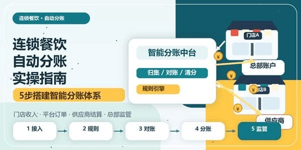 连锁餐饮自动分账实操指南：5步搭建智能分账体系