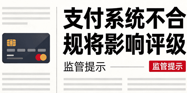 支付系统不合规将影响评级