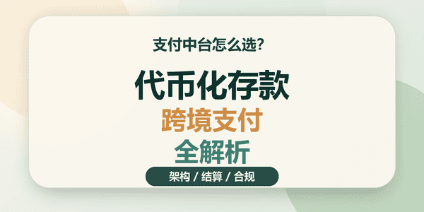 支付中台怎么选？代币化存款跨境支付全解析