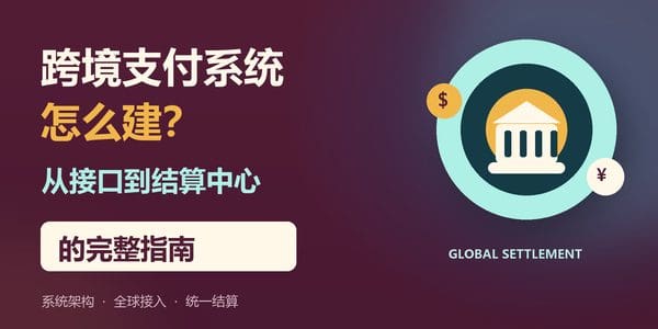 跨境支付系统怎么建?从接口到结算中心的完整指南