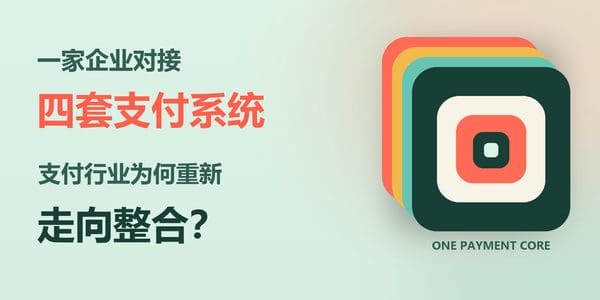 一家企业对接四套支付系统：支付行业为何重新走向整合？