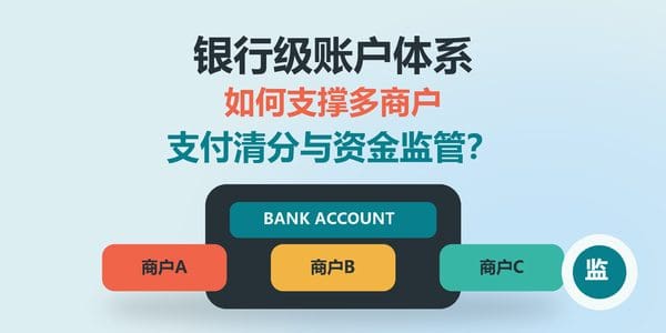 银行级账户体系如何支撑多商户支付清分与资金监管?
